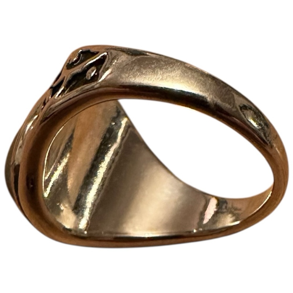 Mood Ring Stone Silver Tone Filigree Scroll Design - Picture 3 of 7